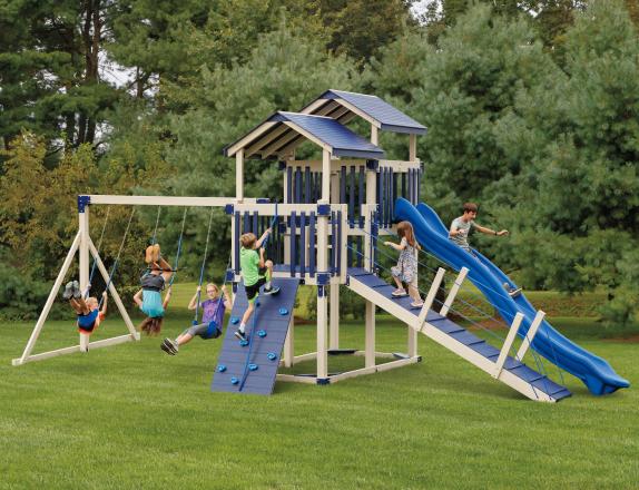 VINYL  SWINGSET AT PINE CREEK STRUCTURES IN YORK,PA.