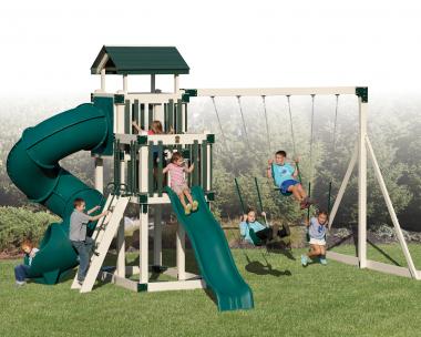 VINYL  SWINGSET AT PINE CREEK STRUCTURES IN YORK,PA.