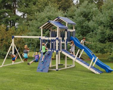 VINYL  SWINGSET AT PINE CREEK STRUCTURES IN YORK,PA.