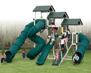 VINYL  SWINGSET AT PINE CREEK STRUCTURES IN YORK,PA.