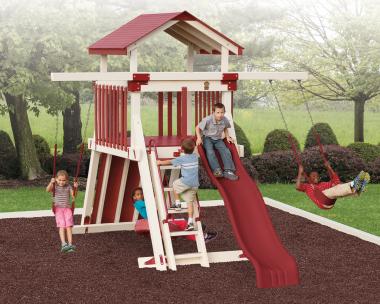 VINYL  SWINGSET AT PINE CREEK STRUCTURES IN YORK,PA.