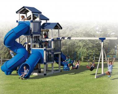 VINYL  SWINGSET AT PINE CREEK STRUCTURES IN YORK,PA.