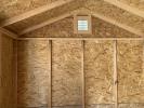 Interior of an 8x12 shed by Pine Creek Structures